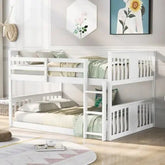 Bellemave® Full Size Floor Bunk Bed - Bellemave